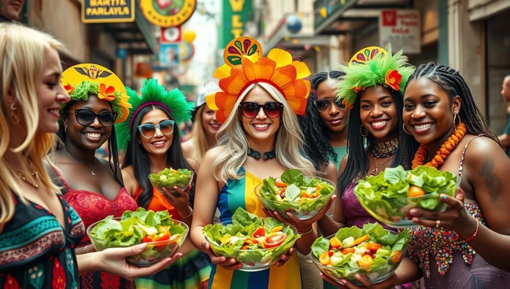 Aumento do consumo de saladas para o carnaval 2025